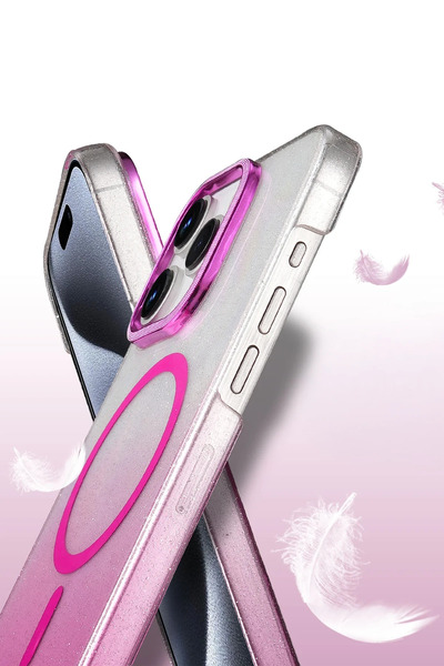 Epilons غطاء آيفون 14 اللامع المتوافق مع ماج سيف -