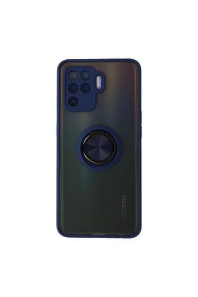 eco port جراب اوبو رينو 5 لايت غطاء سيليكون مونتريال مع حلقة - أزرق داكن