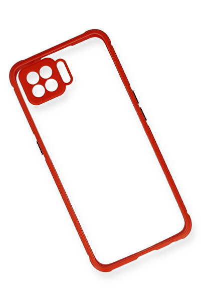 Epilons حافظة A73 ميامي سيليكون شفاف - أحمر