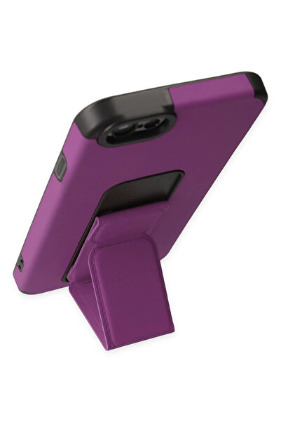 Najmaddin حافظة آيفون 6 من نيو فيس ميجا ستاند سيليكون - بنفسجي