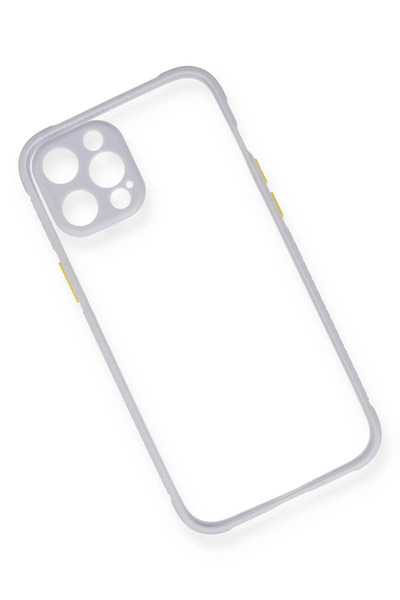 Najmaddin غطاء سيليكون شفاف ميامي لـ Newface iPhone 12 Pro Max - ليلك