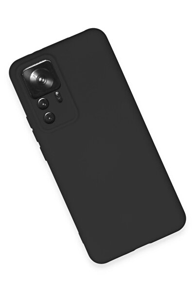 Epilons حافظة Mi 12T من السيليكون المخملي الداخلي - أسود