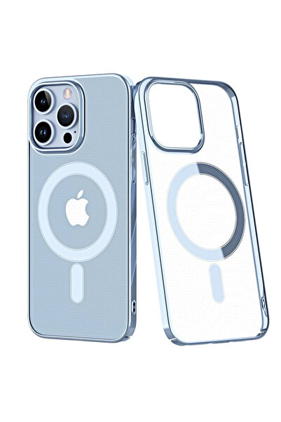 Najmaddin غطاء صلب مغناطيسي آمن من Newface لهاتف آيفون 14 برو ماكس - سييرا بلو