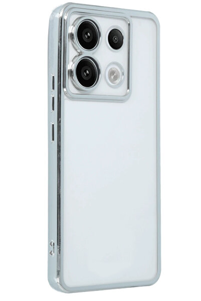 Epilons حافظة ريدمي نوت 13 4G من السيليكون مع عدسة - فضي