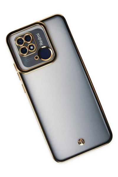 Epilons حافظة ريدمي 10C من السيليكون بعدسة ليفا - أسود