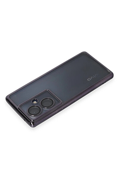 Epilons حافظة V29 Lite مصنوعة من السيليكون مع عدسة - بنفسجي