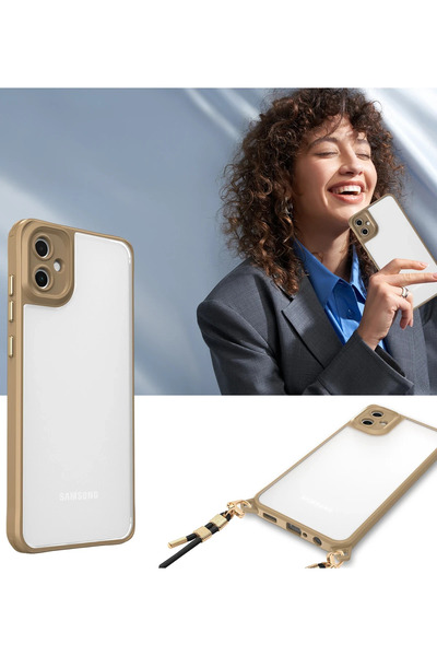 Najmaddin حافظة سامسونج جالاكسي A06 من نيو فيس حافظة سيليكون بنتا - أسود