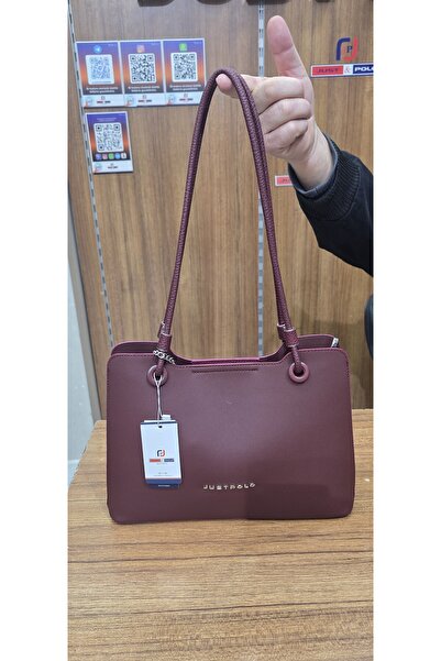 Just Polo Original Women's Burgundy Premium Quality Women's Shoulder Bag Suit...