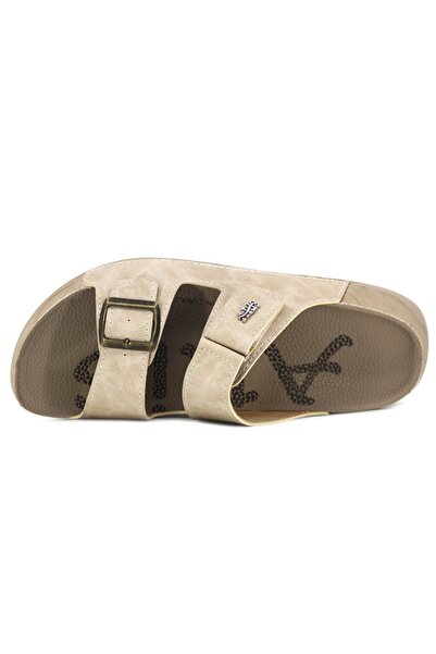 Auris Erkek Çift Tokalı Anatomik Taban Rahat Yazlık Günlük Terlik