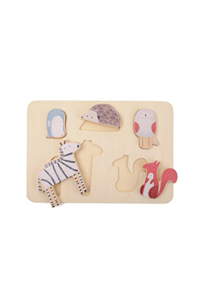 ANDREU TOYS Puzzle incastru 5 piese, lemn