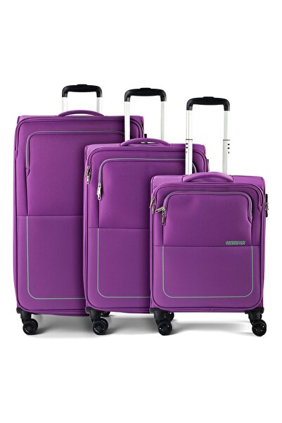 American Tourister Air Wave 4 Rollen Kofferset 3-teilig mit Dehnfalte