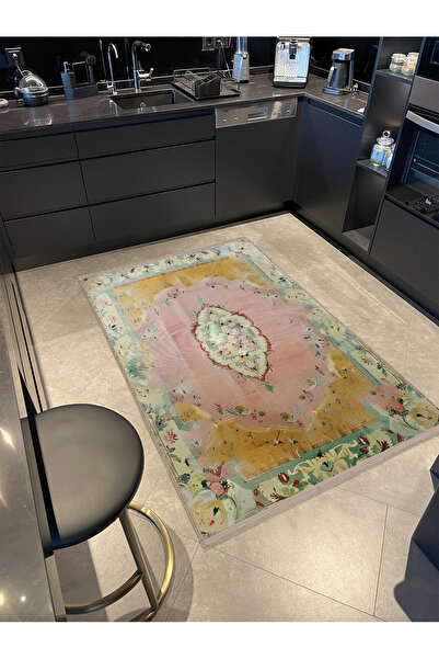 Rugs Modern Halı Mira Vintage Pastel Renk Geleneksel Desenli Dokuma Taban Yık...