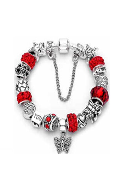 tga Red Charm Metal Bracelet
