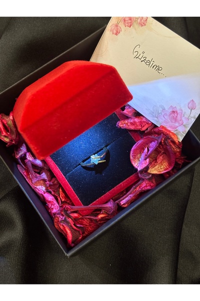 lotusbybuket Valentine's Day Special Stainless Steel Ring in a Luminous Velve...