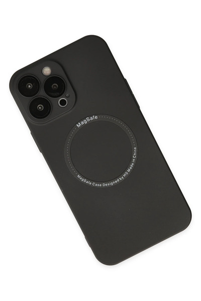 Epilons حافظة آيفون 14 ماجنيتيكسيف لينس سيليكون - أسود