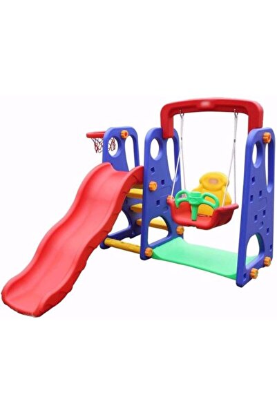 COMPLEX مجموعة زلاقات للأطفال الصغار، مجموعة زلاقات 3 في 1 مع حلقة كرة سلة، و...