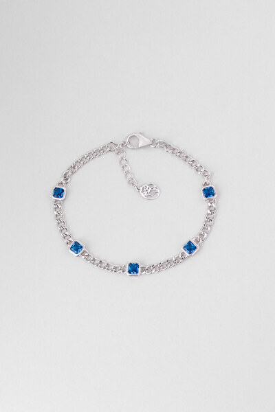 So CHIC... Arianna 18 Ayar Beyaz Altın Kaplama 19 Cm Gümüş Zincir Bileklik