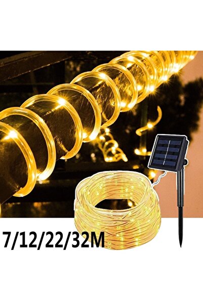 Genel Markalar 10 Metre Solar Hortum Led Aydınlatma Güneş Enerji Gün Işığı Dış Mekan Bahçe Teras Balkon Su Geçirmez