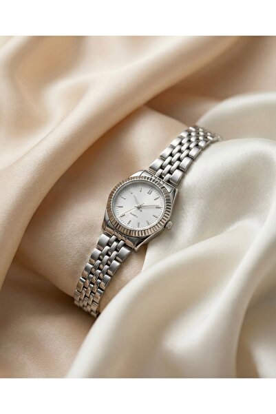 KLISHE Butik Women's Watch Silver Color Steel Watch Minimal Classic Stylish D...