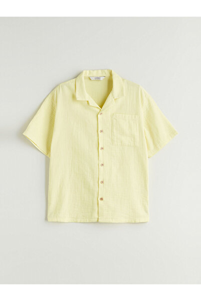 LC Waikiki Cămașă pentru băieți Özmarka, sezon nou, cu mânecă scurtă, model d...