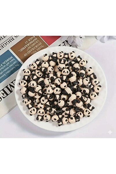 HOGLU CRAFT 50 Adet Mini Panda Pasta Süs Set Dikiz Aynası Araba Torpido Süsü ...