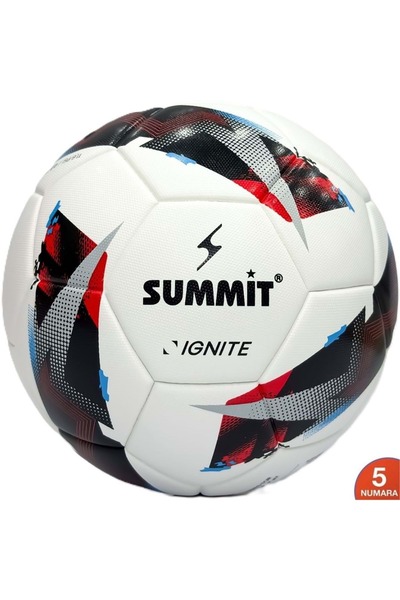 Summit Ignite League Ball Thermo Bonded Size 5 Football Ball Red