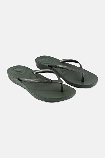 Fitflop Women Slip On Slipper, Olive