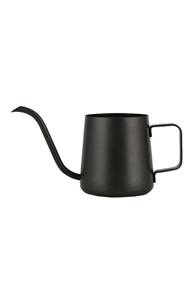 HALAMODO إبريق قهوة طويل العنق أسود 18×9×10 سم