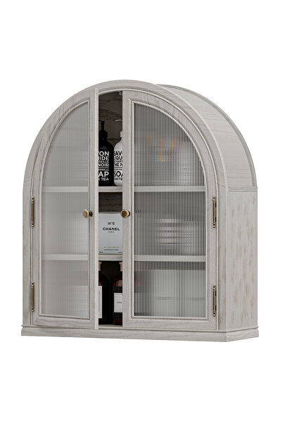 CHOGORI Modern 2-Door Wall Cabinet Over Toilet with 2 Shelves. Space-saving s...