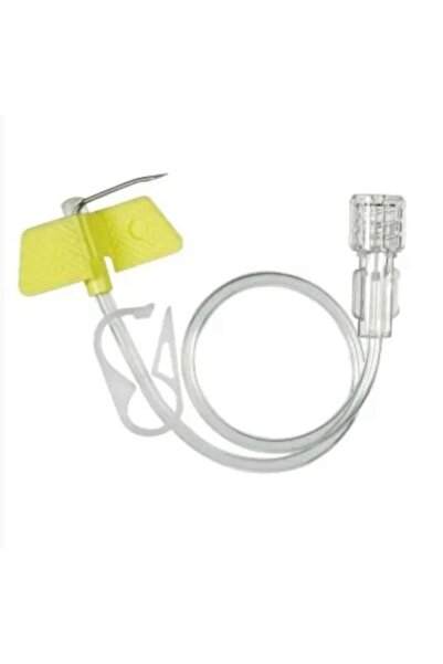 Miscafe Kemoterapi Port İğnesi Huber İğne 20g X 20 Mm Port Kateter İğnesi 1 ADET