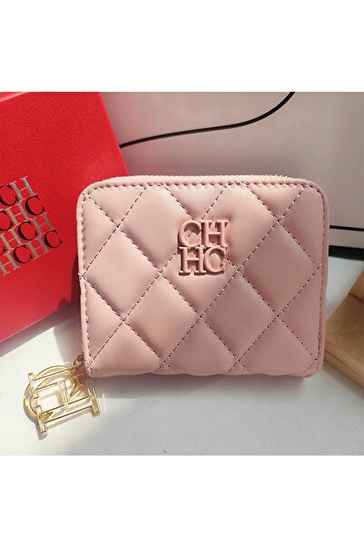 Carolina Herrera Luxury Vintage Classic Mini Wallet Coin Purse Portable Card ...