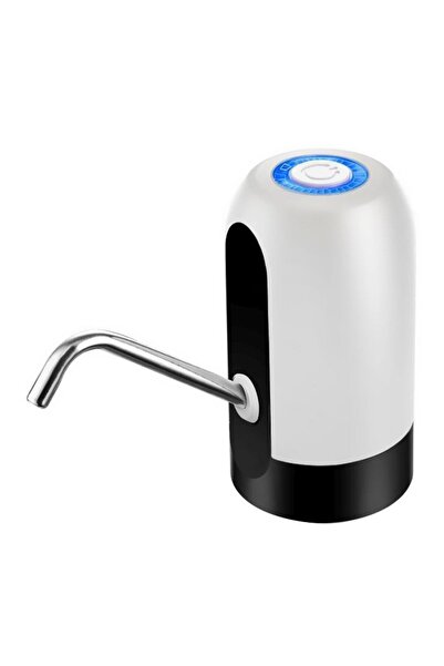 HALAMODO Rechargeable Bottled Water Pump Dispenser White/Black 13x7.5cm