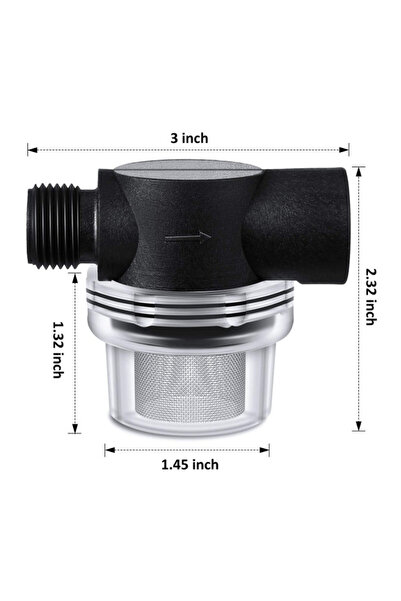 Arabest The Water Pump Filter, for Filtering Impurities for Water Pumps, Pres...