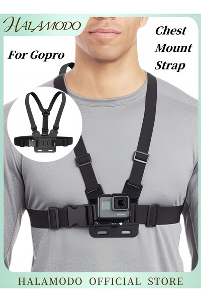 HALAMODO Action Camera Chest Mount Strap Compatible with Gopro HD Hero Camera...