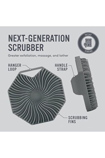 Arabest ليفة استحمام سيليكون مضادة للبكتيريا، فرشاة استحمام صديقة للبيئة، فرش...