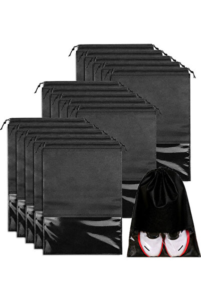 HALAMODO Assorted Design 15-Piece Non-Woven Shoe Bags for Travel, Dust Proof,...