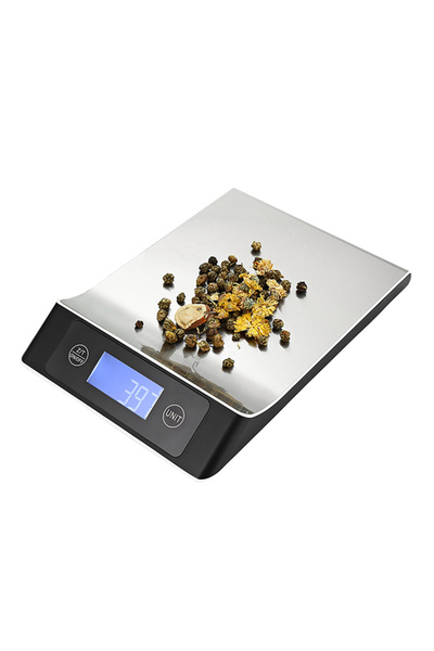 HALAMODO Electronic Digital Kitchen Scale 00NK Silver