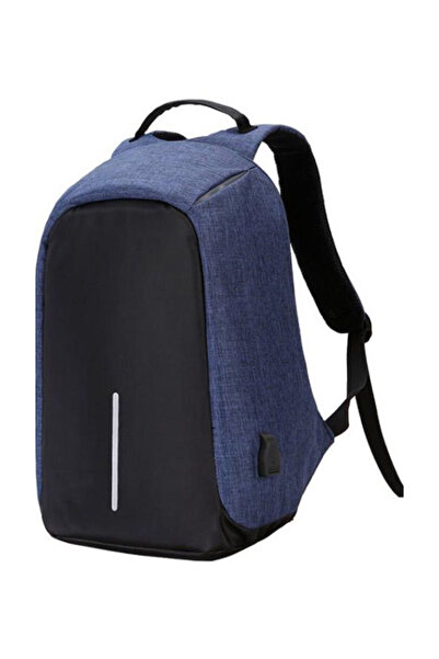 HALAMODO حقيبة ظهر مضادة للسرقة للكمبيوتر المحمول، أسود/أزرق