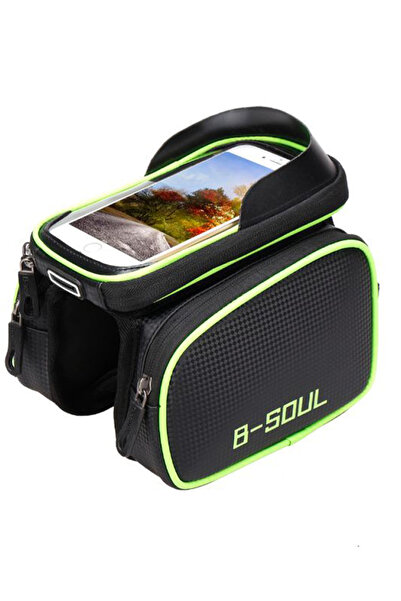 HALAMODO حقيبة حامل الهاتف المحمول على الإطار الأمامي للدراجة