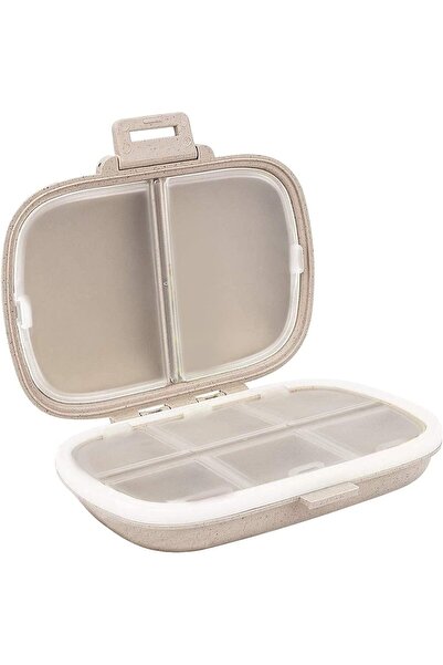 Arabest منظم حبوب، علبة حبوب محمولة بثمانية أقسام، علبة حبوب يومية لحفظ الفيت...