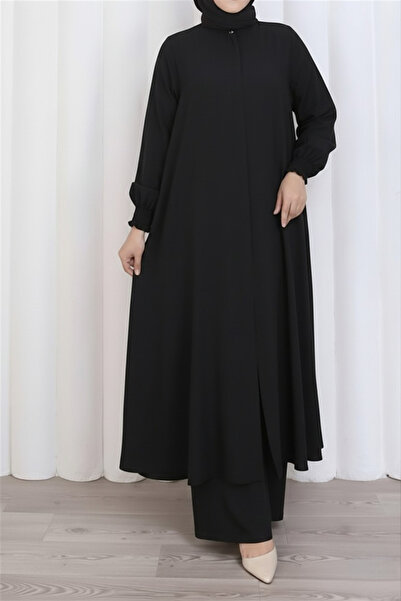 Moda Hayme Kadın Rahat Kesim Tesettür Tunik Pantolon Takımı – Aerobin Kumaş, ...