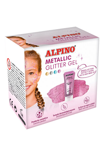 ALPİNGO Make-up lichid, 14ml, ALPINO Metallic Glitter - roz