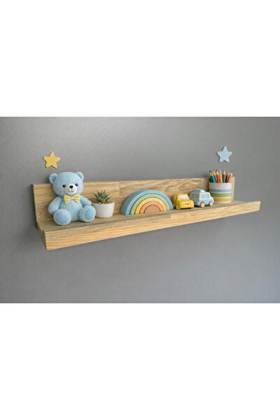 Dems Tasarım Masif Çam Duvar Rafı