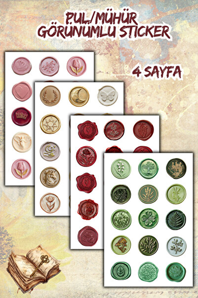 birikiyedi 4 أوراق من الملصقات ذات المظهر الجمالي المناسبة للمجلة اليومية/الم...