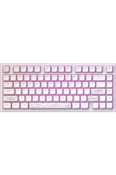 DARK PROJECT DPKB_NOSTRA_81_ANSI Keyboard, USB, US Layout, White