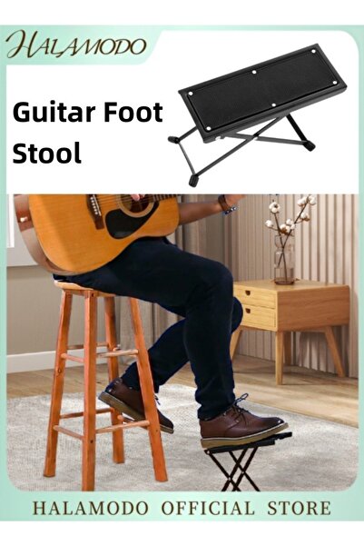 HALAMODO Guitar Foot Stool Footrest Professional Grade Stool with Comfortable...