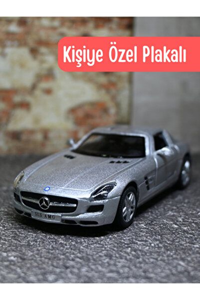 bebeym Mercedes SLS AMG Metal Araba 1:36 Gri