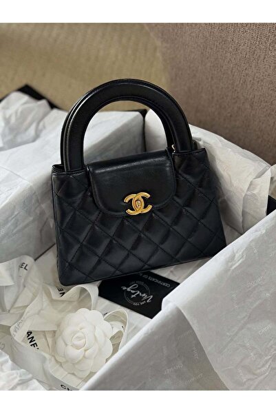 Chanel Black Mini Kelly Mini Calfskin GHW