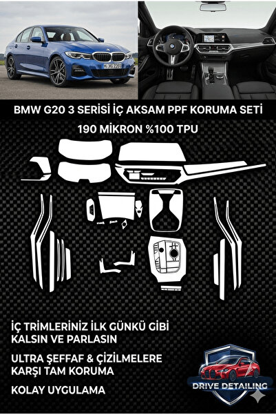 Drive Detailing G20 3 Series Interior Trim Ppf Coating 100% Tpu 190 Micron fo...