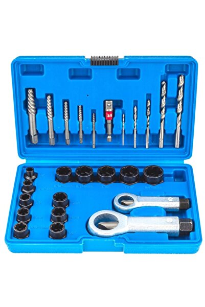 SilverTools Set extractoare de șuruburi rupte, SilverTools, 26 piese, S10719